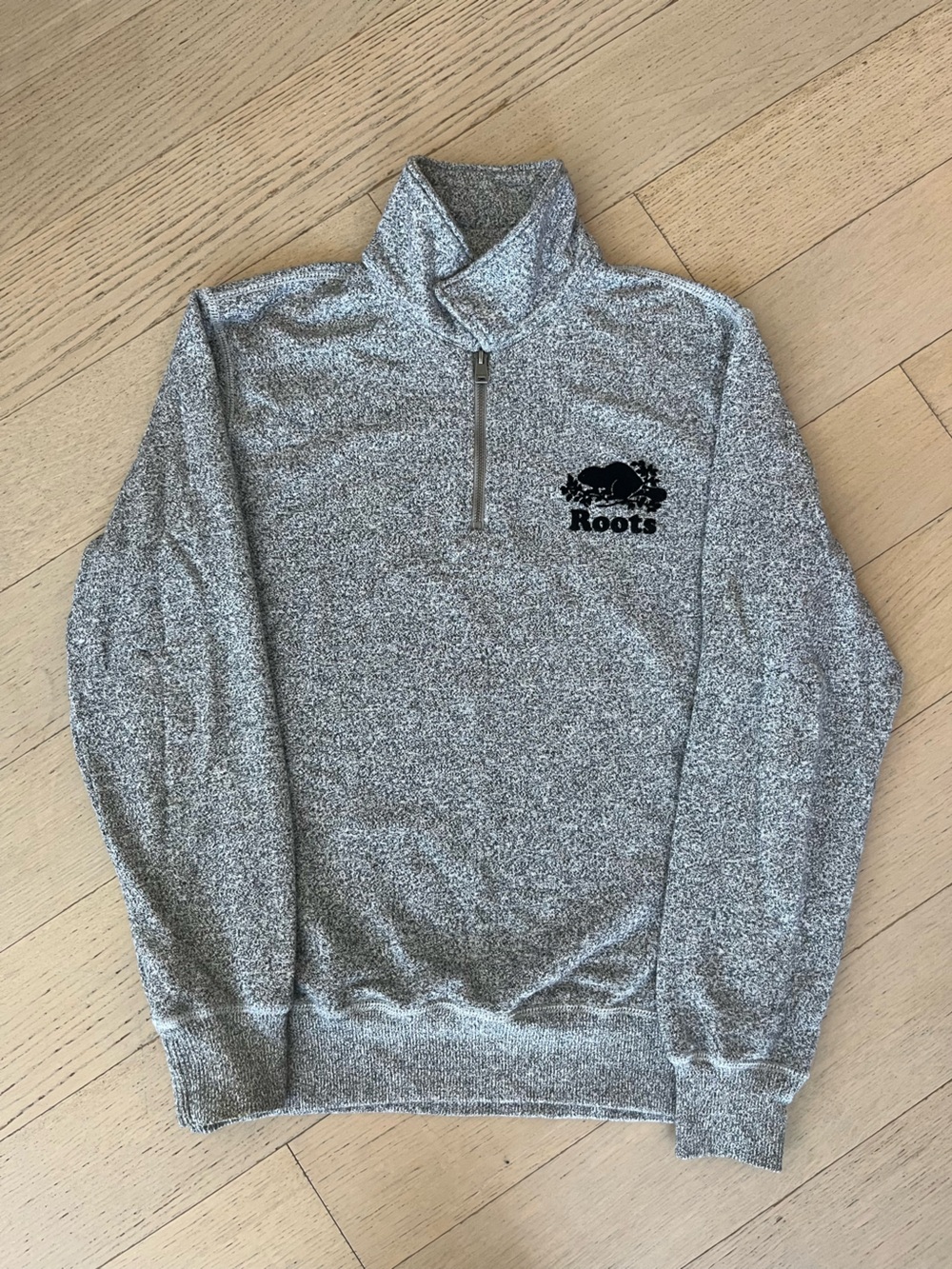 Roots Women’s Grey Marled Zip Cardigan